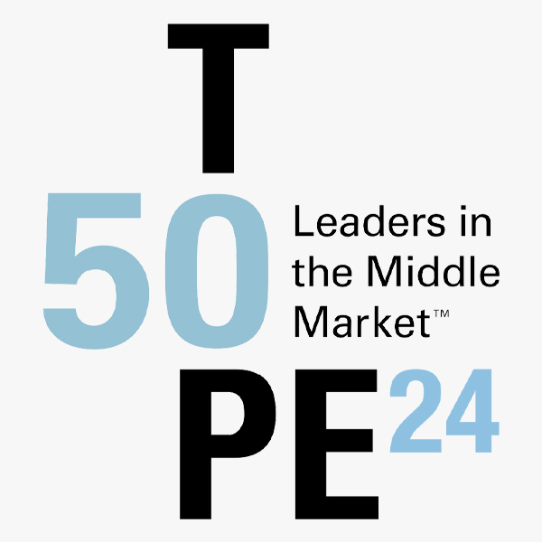 the top 50 logo shows the 'o' in the word top as the zero in the '50'. In Blue and black